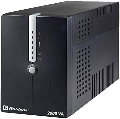 Koblenz 20012 USB/R No Break, 2000VA/1200W, con Regulador, 8 Contactos, USB, Ventilador Interno, hasta 50 min 